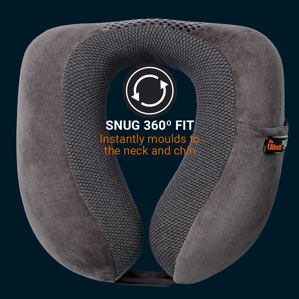 Go Travel Ultimate 3.0 Travel Pillow Dark Grey Deluxe Travel Store