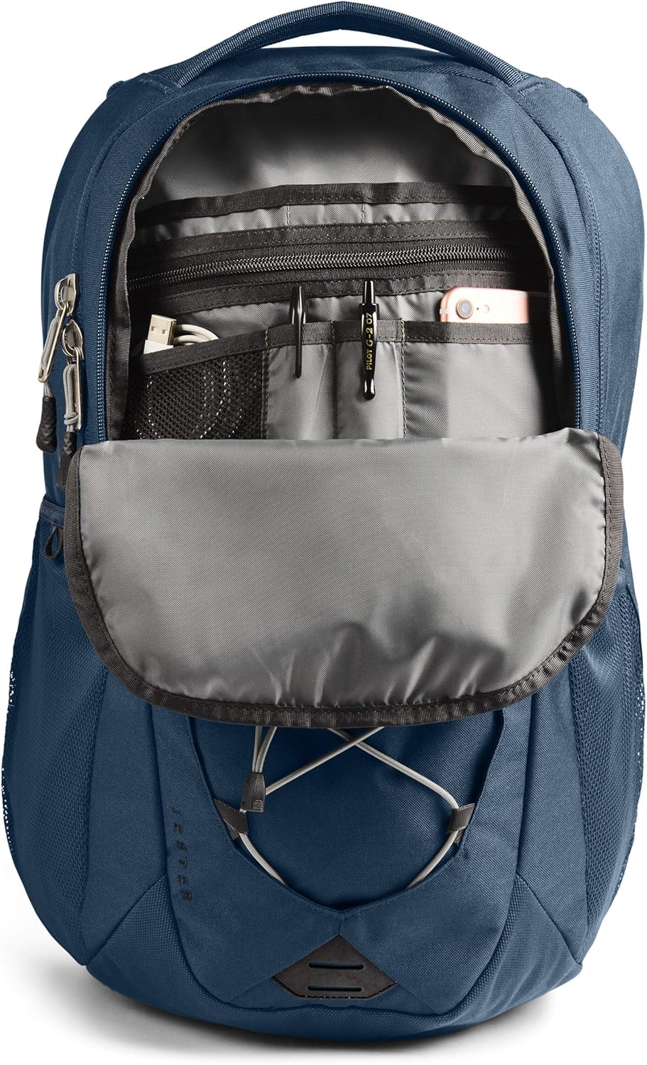 The North Face Jester Backpack, Blue Wing Teal/Twill Beige