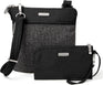 Baggallini Anti Theft Slim Crossbody + RFID-protected wristlet