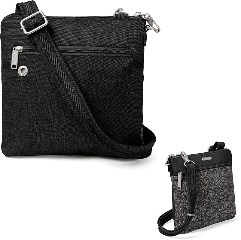 Baggallini Anti Theft Slim Crossbody + RFID-protected wristlet